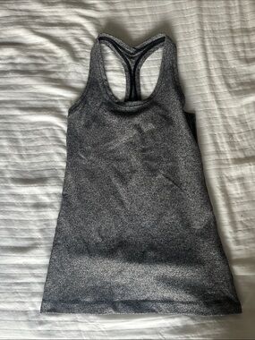lululemon athletica Heathered Charcoal Racerback Tank